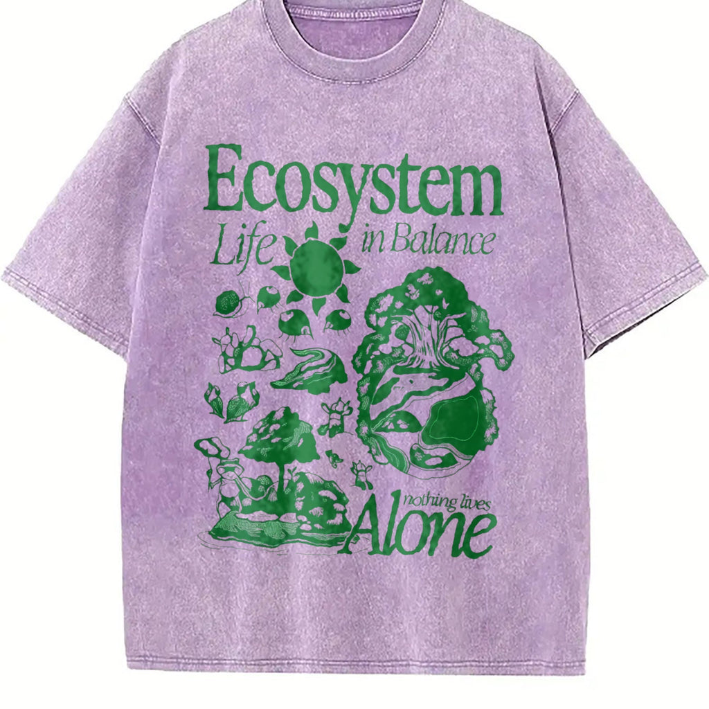 Ecosystem Biology Vintage Washed T-Shirt product image 6