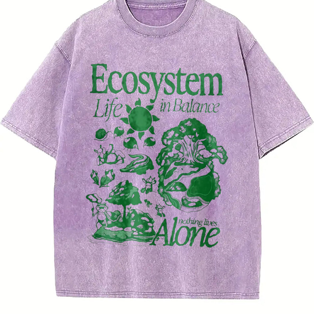 Ecosystem Biology Vintage Washed T-Shirt product image 6