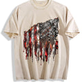 American Flag 100 Y2K Boxy Aesthetic Vintage Washed T-Shirt product image 1