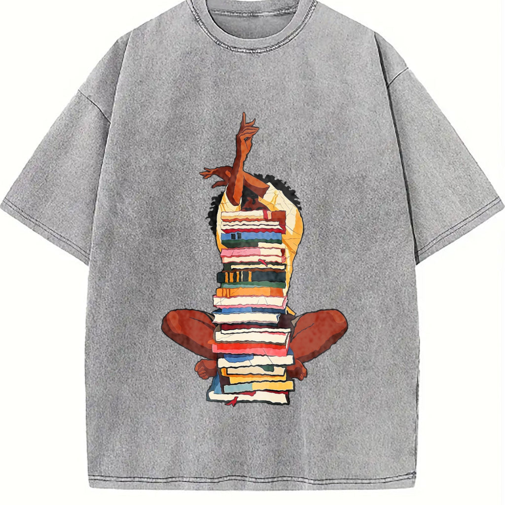 100 Black Woman And Books Stack Afro Girl Book Lover product image 5