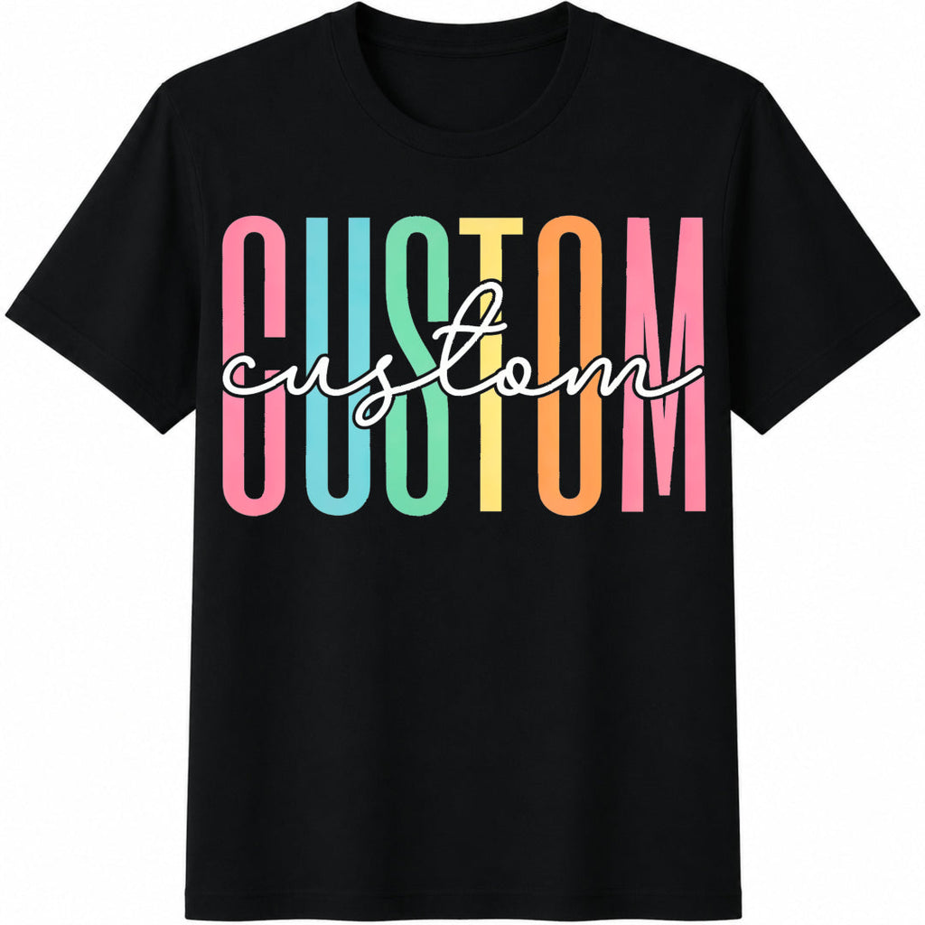 Text Teacher School Profession Matching Team Cotton T-Shirt product image 1