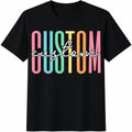 Text Teacher School Profession Matching Team Cotton T-Shirt product image 1