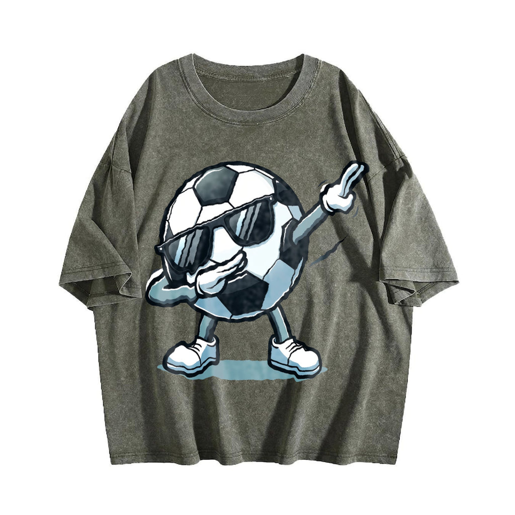 Global Soccer Fan Vintage Washed T-Shirt product image 4
