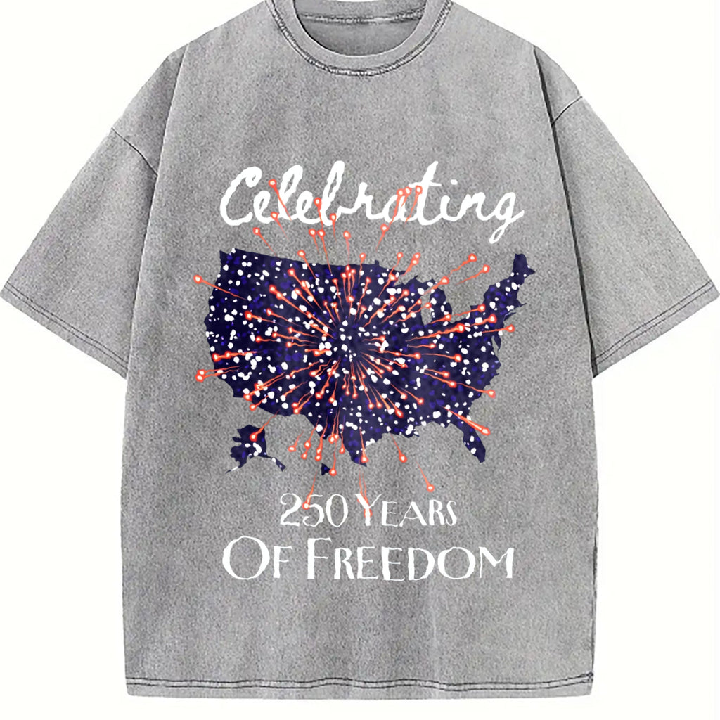 Celebrating 250 Years Of Freedom Vintage Washed T-Shirt product image 5