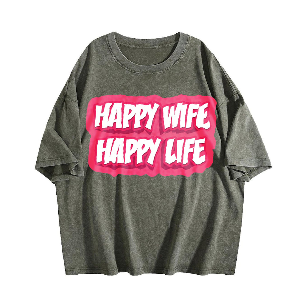 Funny Daughter Wife Slogan Vintage Washed T-Shirt product image 4