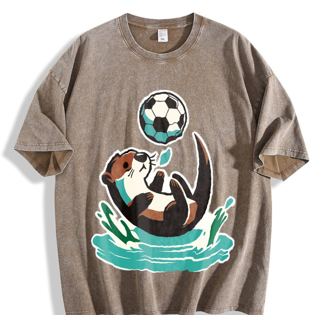 Global Soccer Fan Vintage Washed T-Shirt product image 3