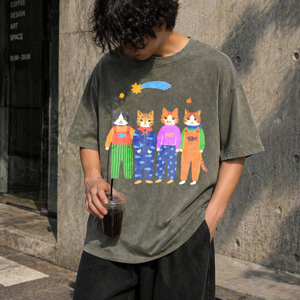 Cat Brothers Vintage Washed T-Shirt product image 4