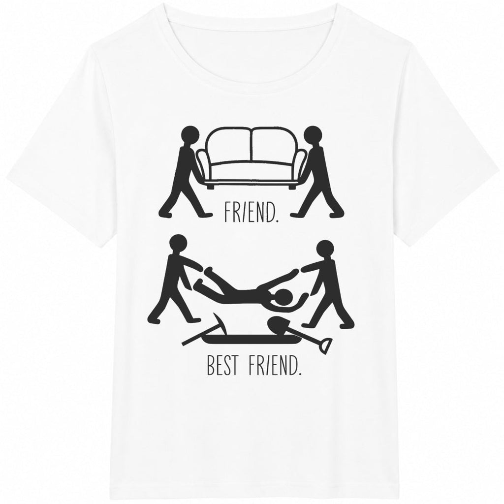 Friend Vs Best Cotton T-Shirt product image 2