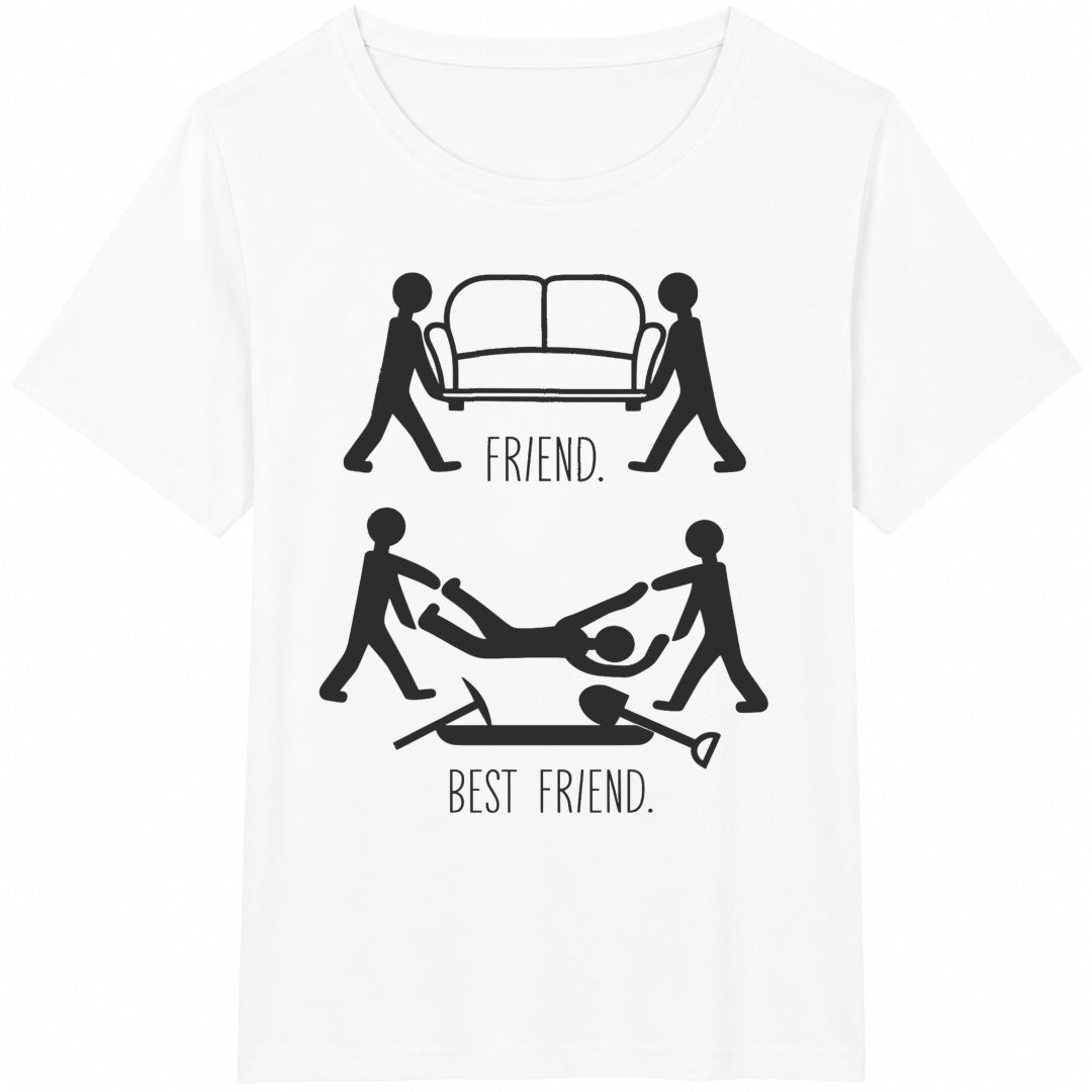 Friend Vs Best Cotton T-Shirt product image 2