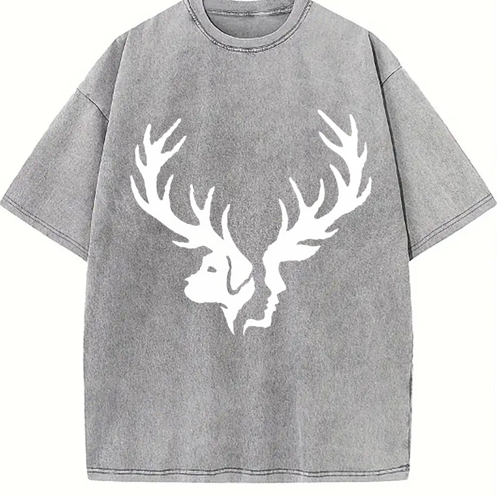 Effortless Chic Explorer Statement : Two Deer Heads Vintage product image 5