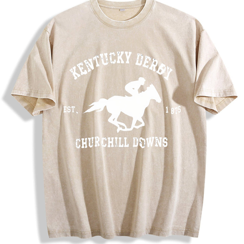 Kentucky Derby Grunge Toddler Vintage Washed T-Shirt product image 1