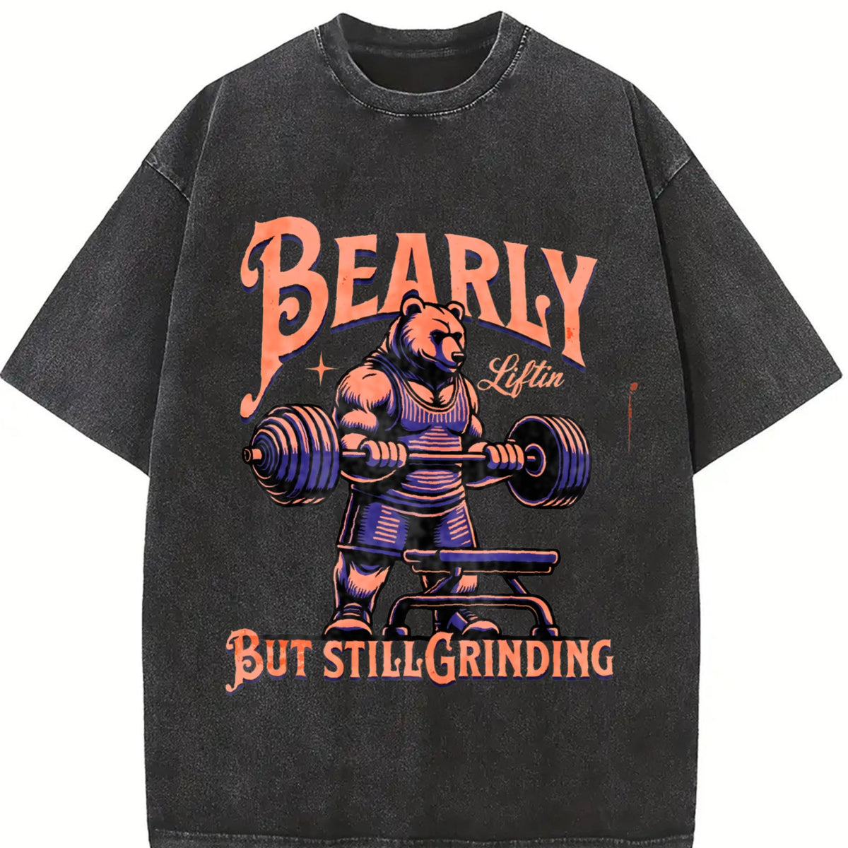 Gym Motivation Vintage Washed T-Shirt product image 2