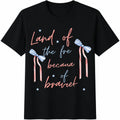 Land Of The Free Because Of Brave Cotton T-Shirt product image 1