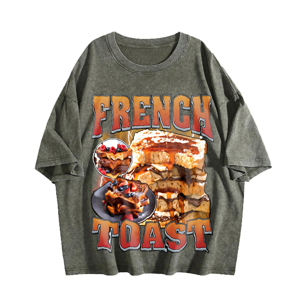 French Toast Bootleg Rap Vintage Washed T-Shirt product image 4