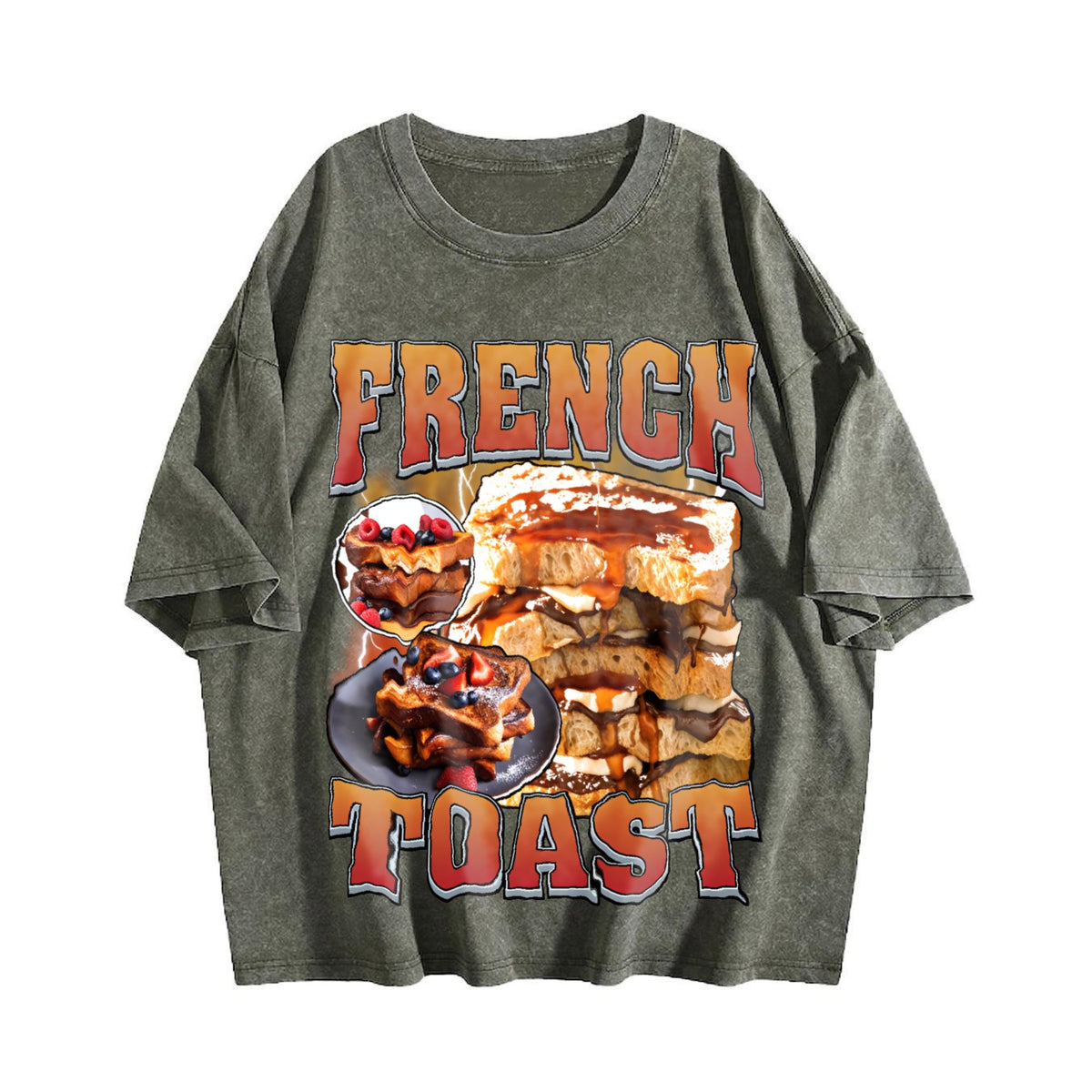 French Toast Bootleg Rap Vintage Washed T-Shirt product image 4