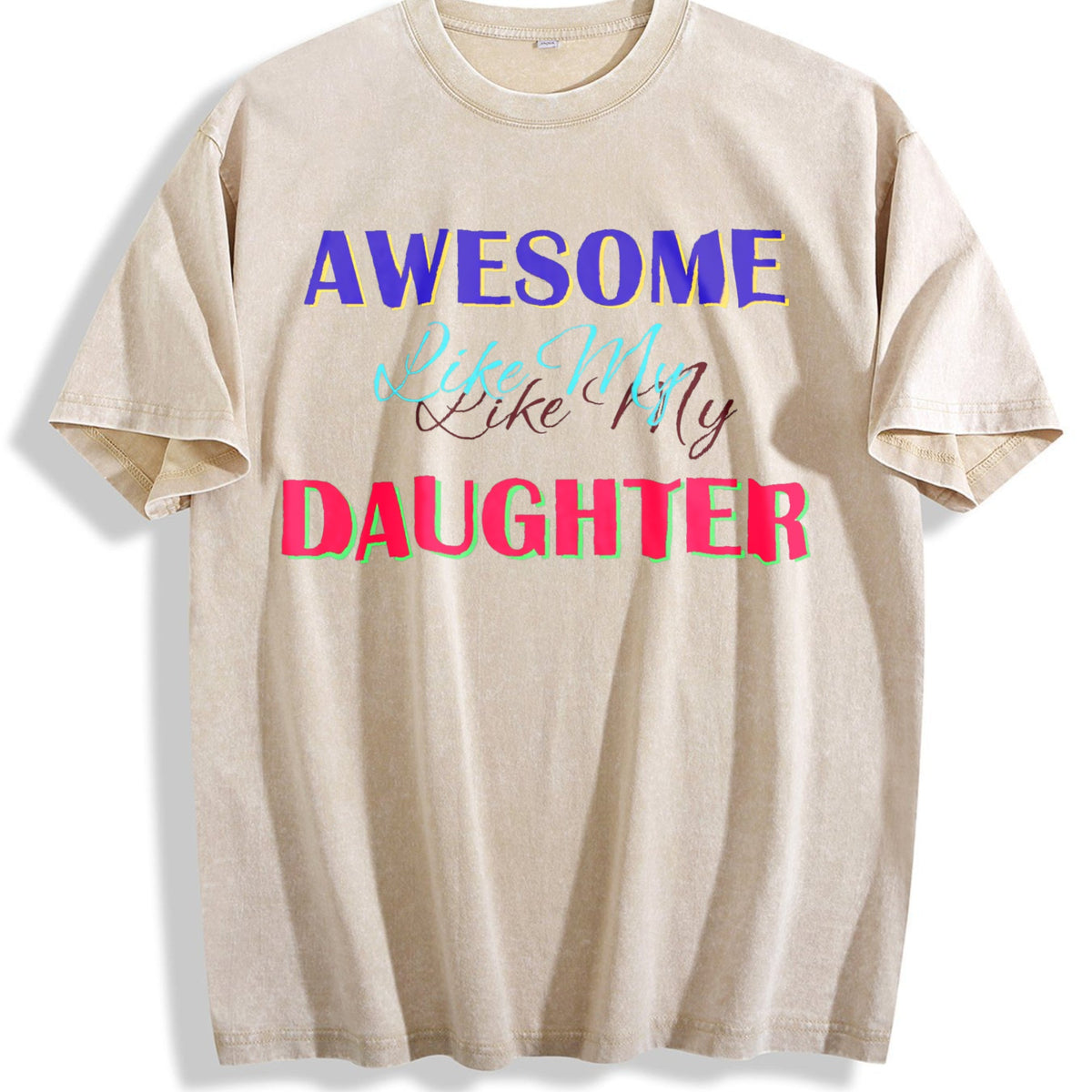 Awesome Like My Daughter Vintage Washed T-Shirt product image 1