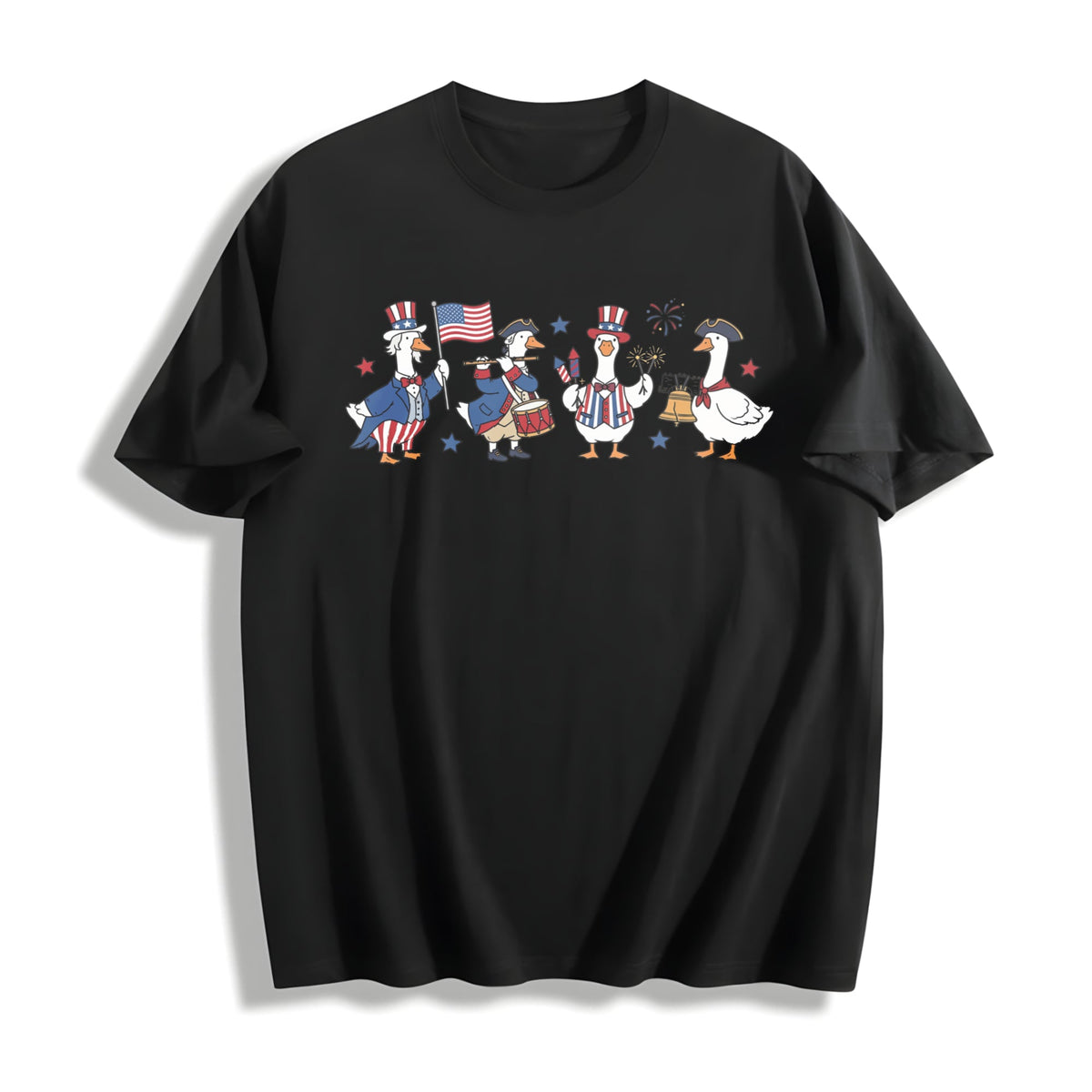 Patriotic Goose Cotton T-Shirt product image 1