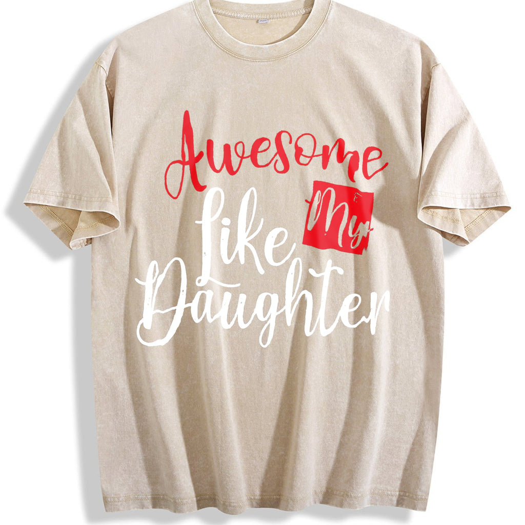 Funny Daughter Wife Slogan Vintage Washed T-Shirt product image 1