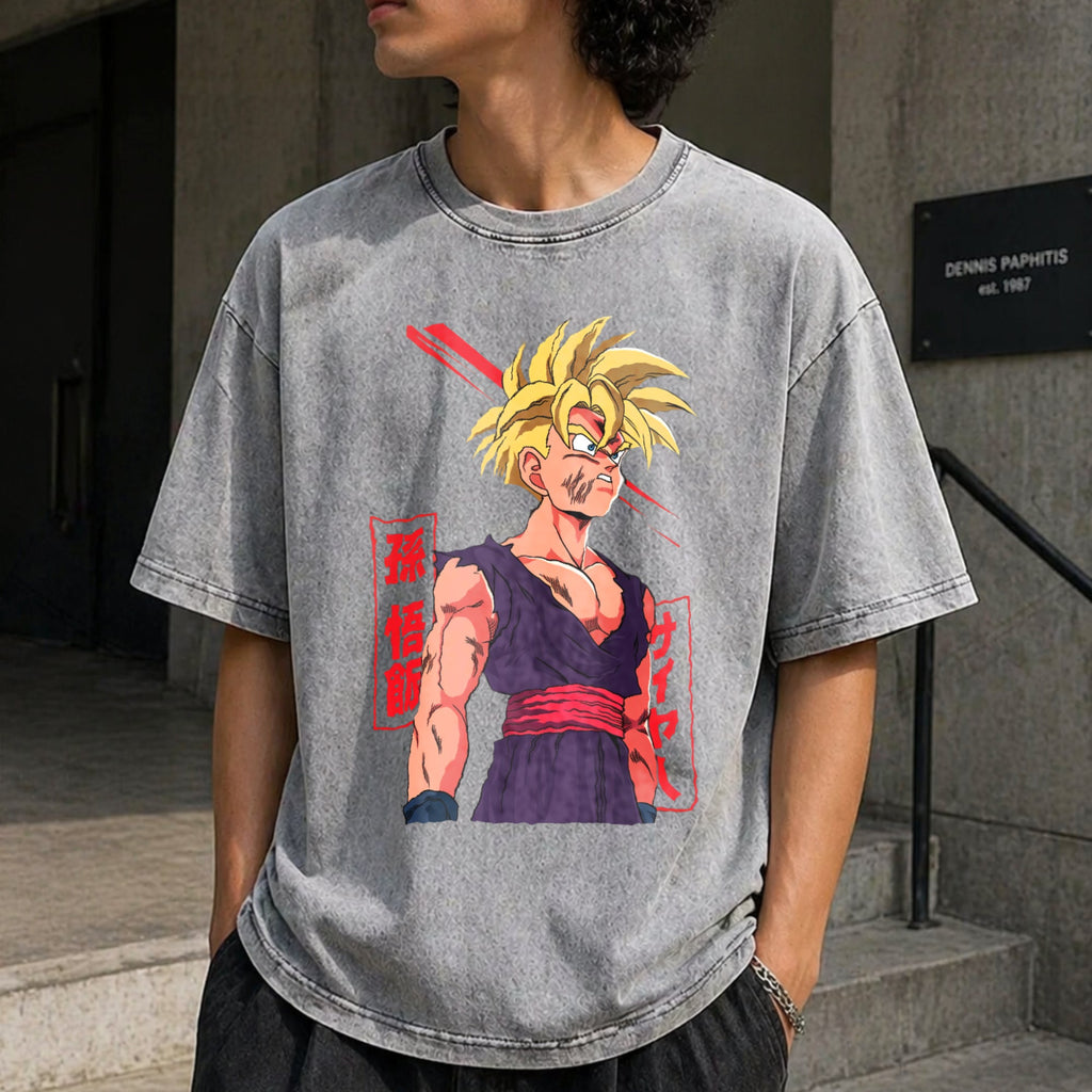 Super Saiyan Warrior Gohan Vintage Washed T-Shirt product image 12
