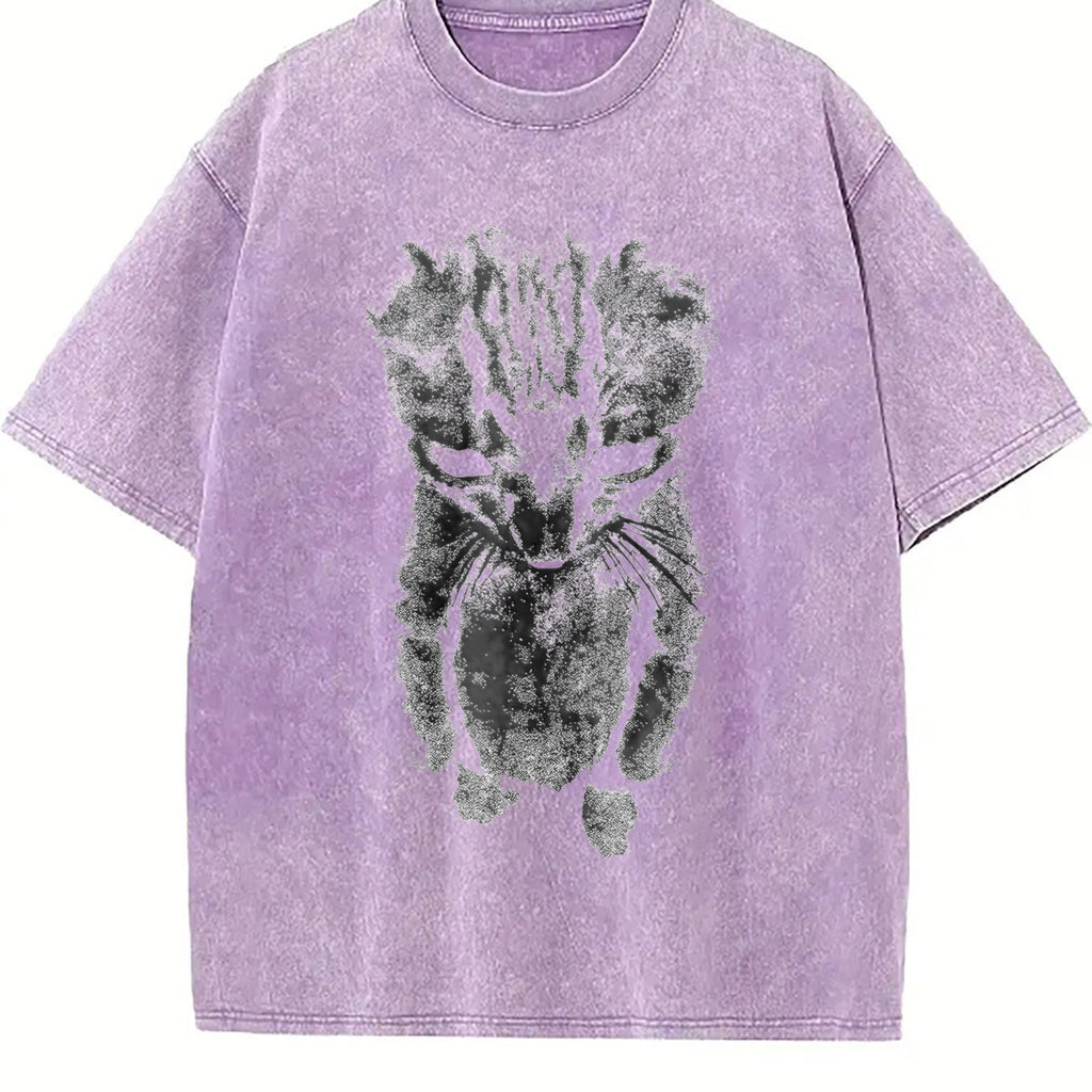 Sad Meme Cat Vintage Washed T-Shirt product image 6