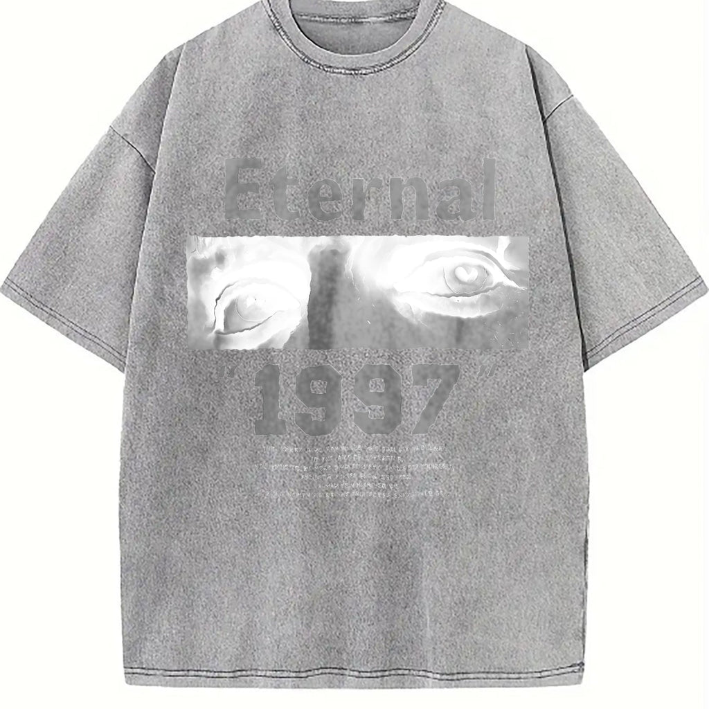 Eternal 1997 Eye Portrait Gym Muscle Vintage Washed T-Shirt product image 5