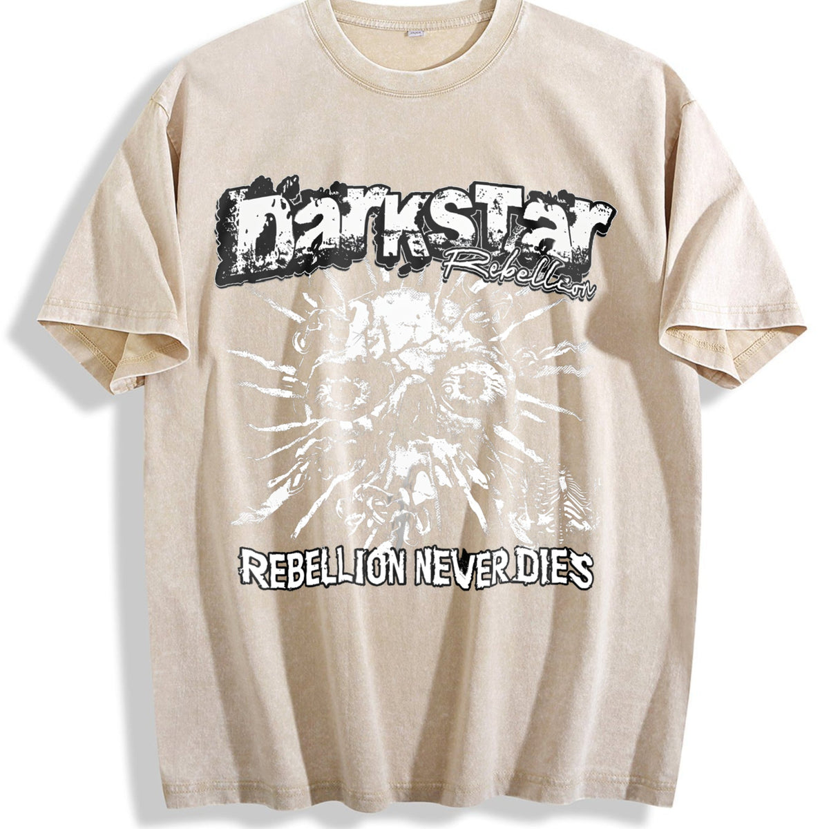 Darkstar Skull Rebellion Vintage Washed T-Shirt product image 1
