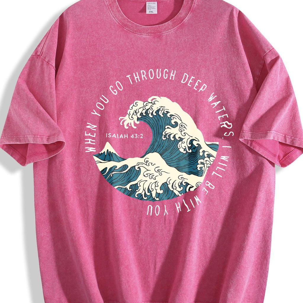 Japanese Great Wave Off Kanagawa - For Surf Vintage Washed product image 7