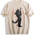 Cowboy Cat Neo-tribal Vintage Washed T-Shirt product image 1