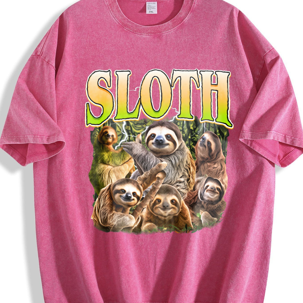 Sloth Vintage Washed T-Shirt product image 7