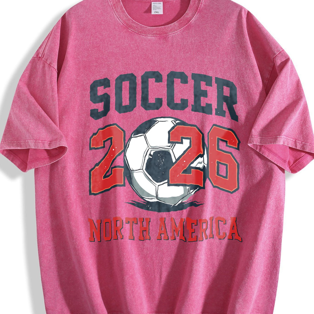 Global Soccer Fan Vintage Washed T-Shirt product image 7