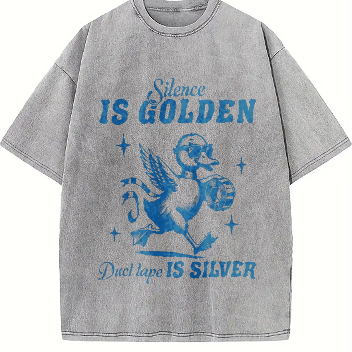 Silence Is Golden Duck Tape Is Silver 90s Vintage Washed product image 5