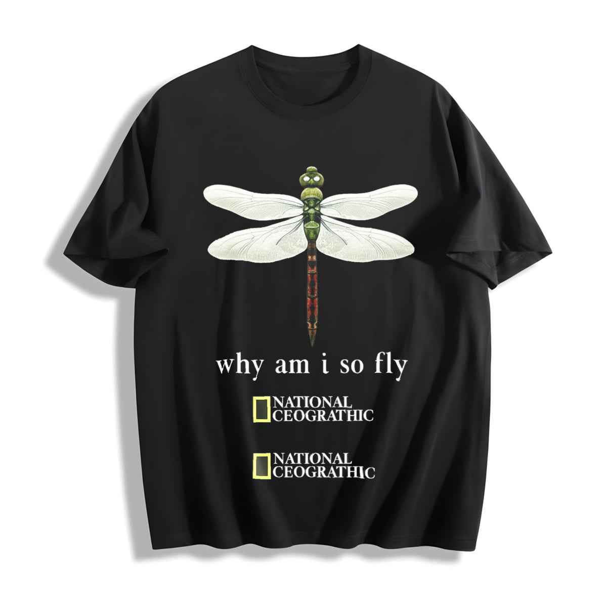 Dragonfly Why Am I So Fly Cotton T-Shirt product image 1