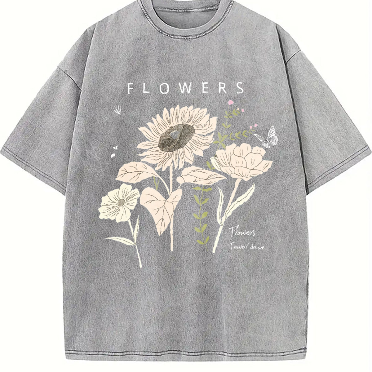 Old Short-sleeved Vintage Washed T-Shirt product image 5