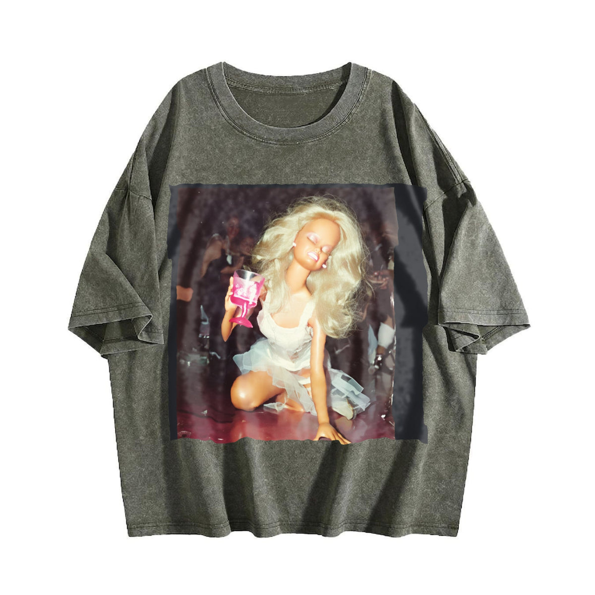 Doll Party Portrait Vintage Washed T-Shirt product image 4