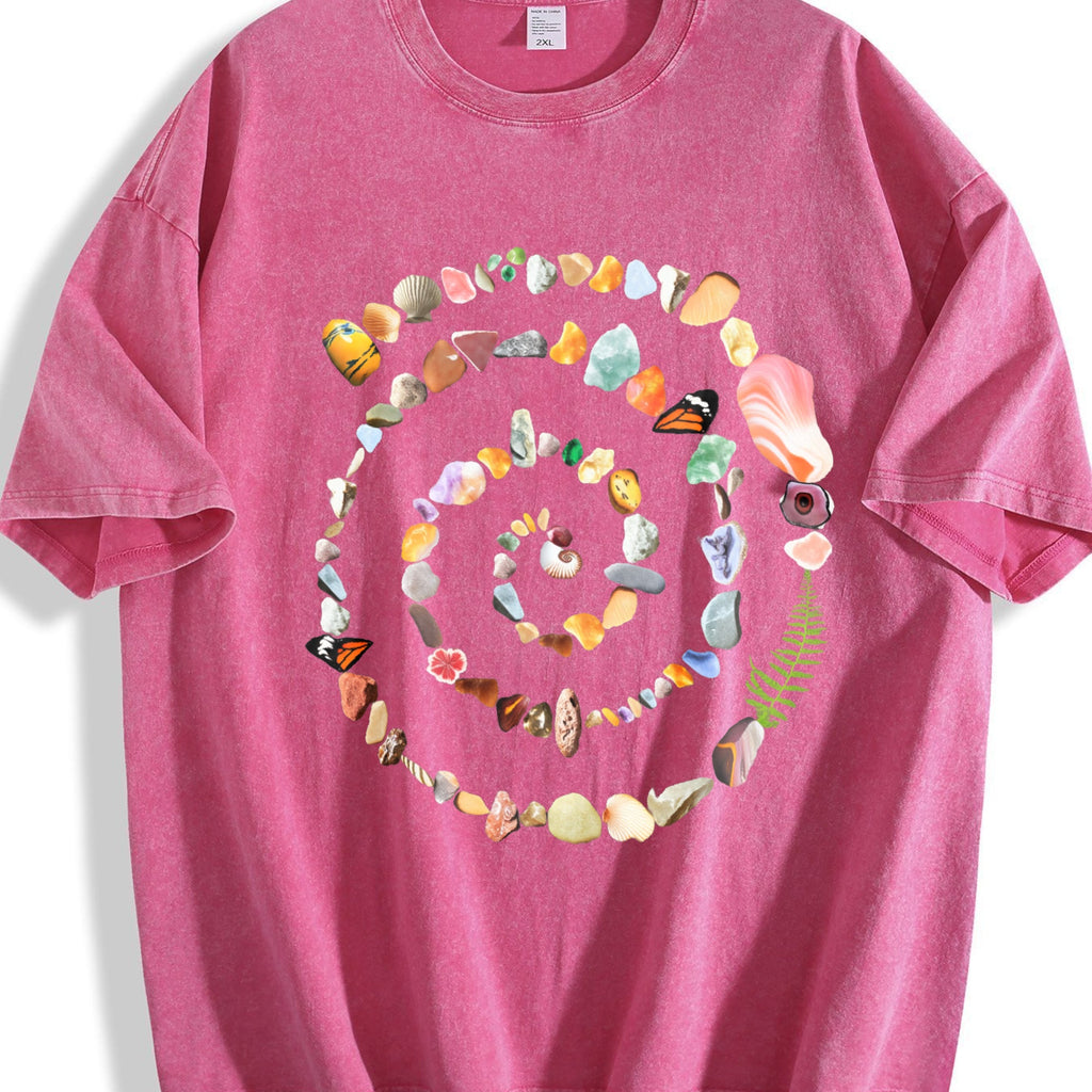 Nature Spiral 90s Vintage Washed T-Shirt product image 7