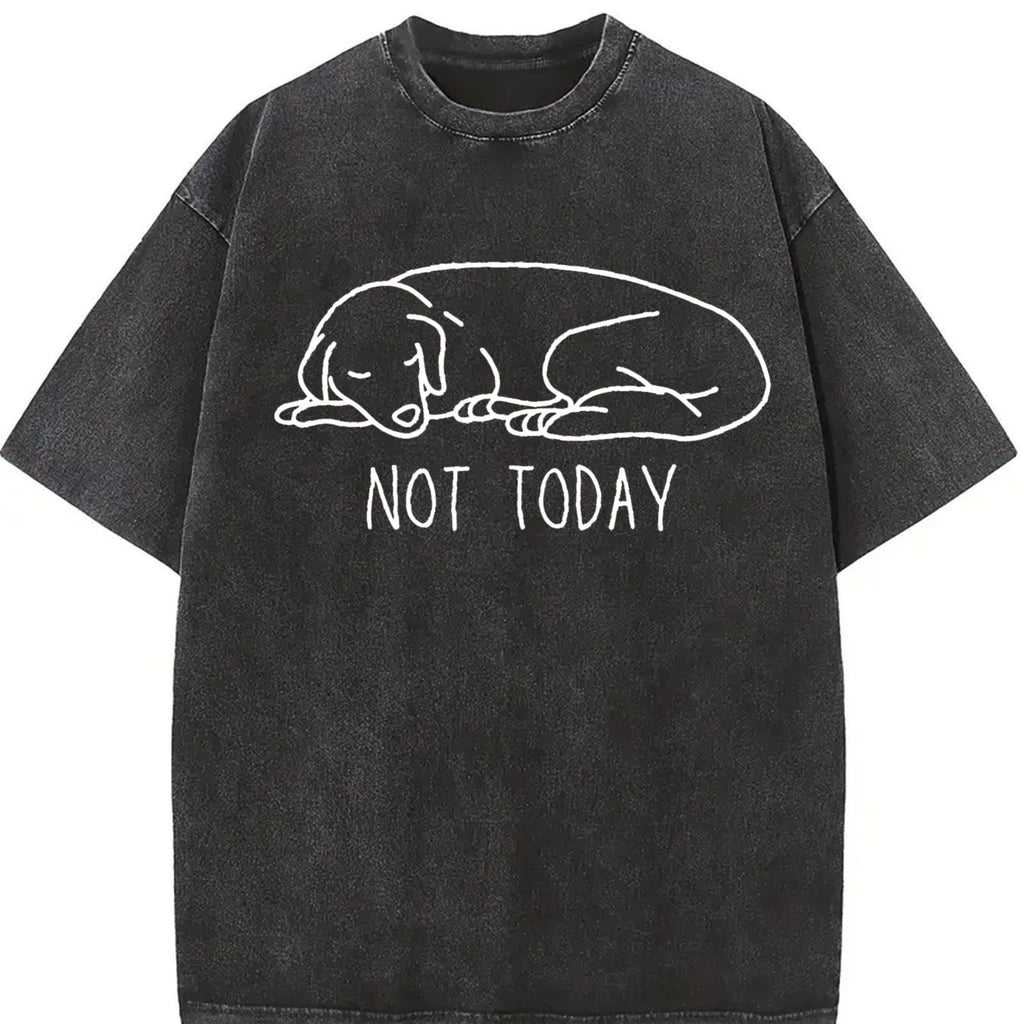 Funny Not Today Vintage Washed T-Shirt product image 2