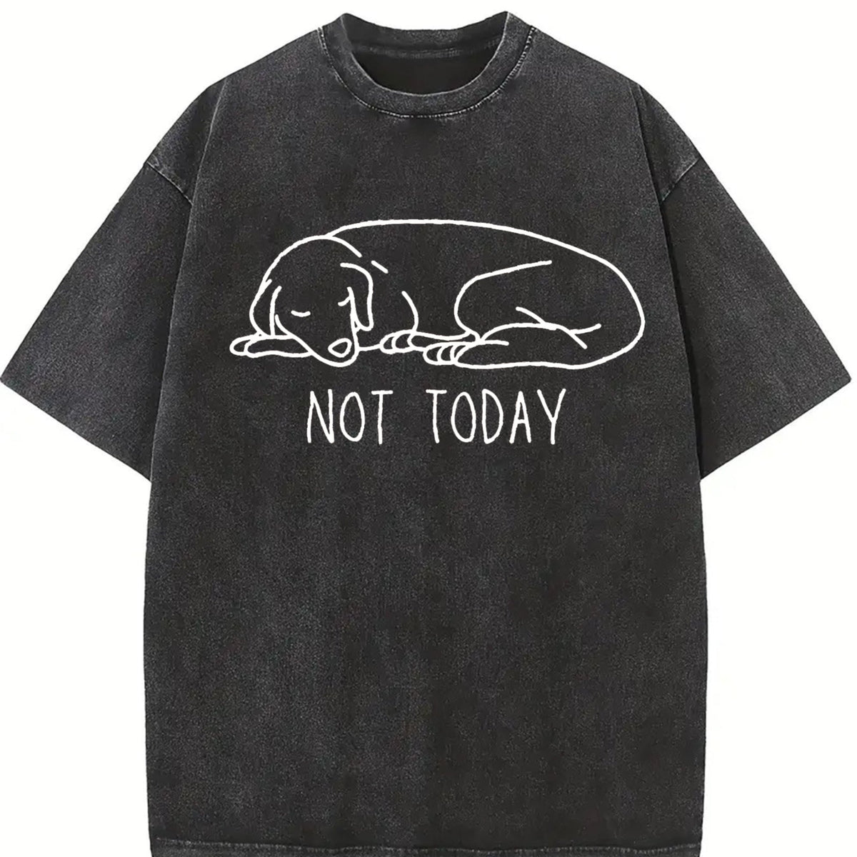 Funny Not Today Vintage Washed T-Shirt product image 2