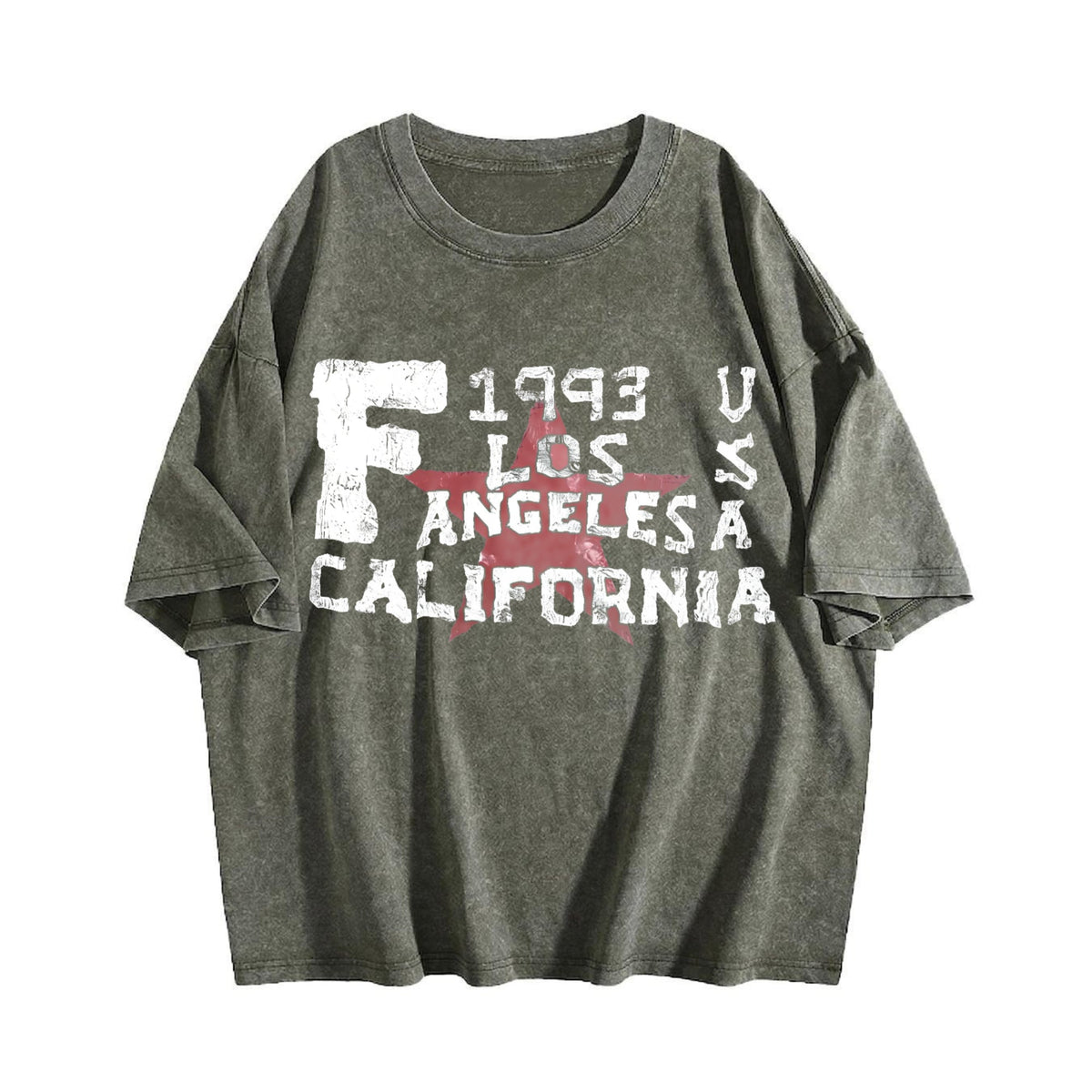 Los Angeles California 1993 Vintage Washed T-Shirt product image 4