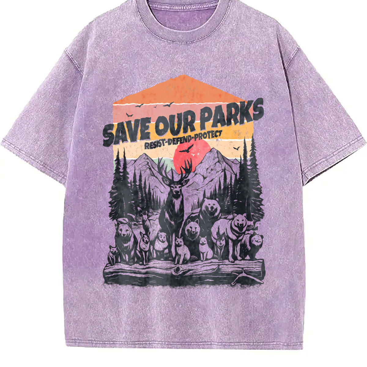 Save Our National Parks 90s Vintage Washed T-Shirt product image 6