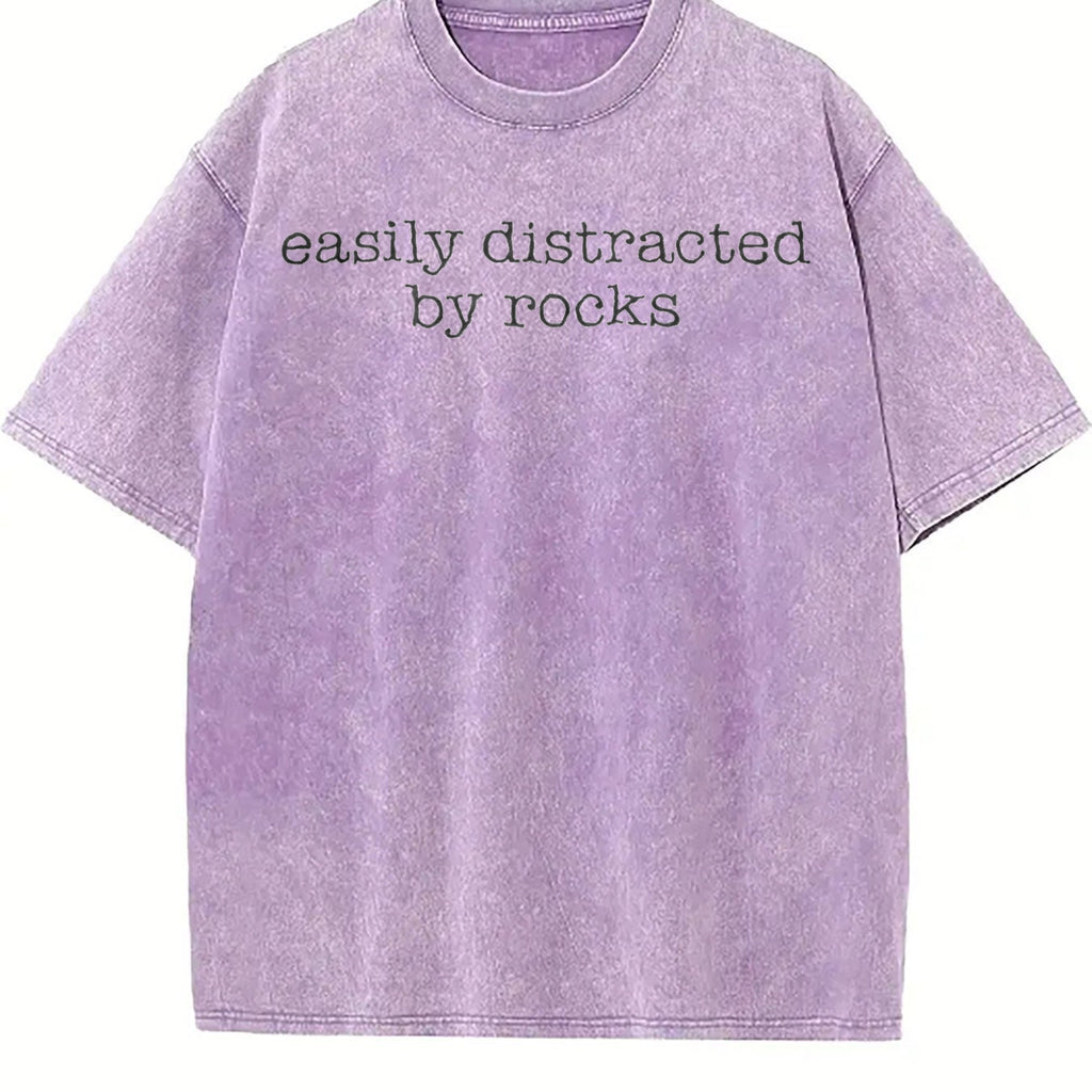 Easily Distracted By Rocks Vintage Washed T-Shirt product image 6