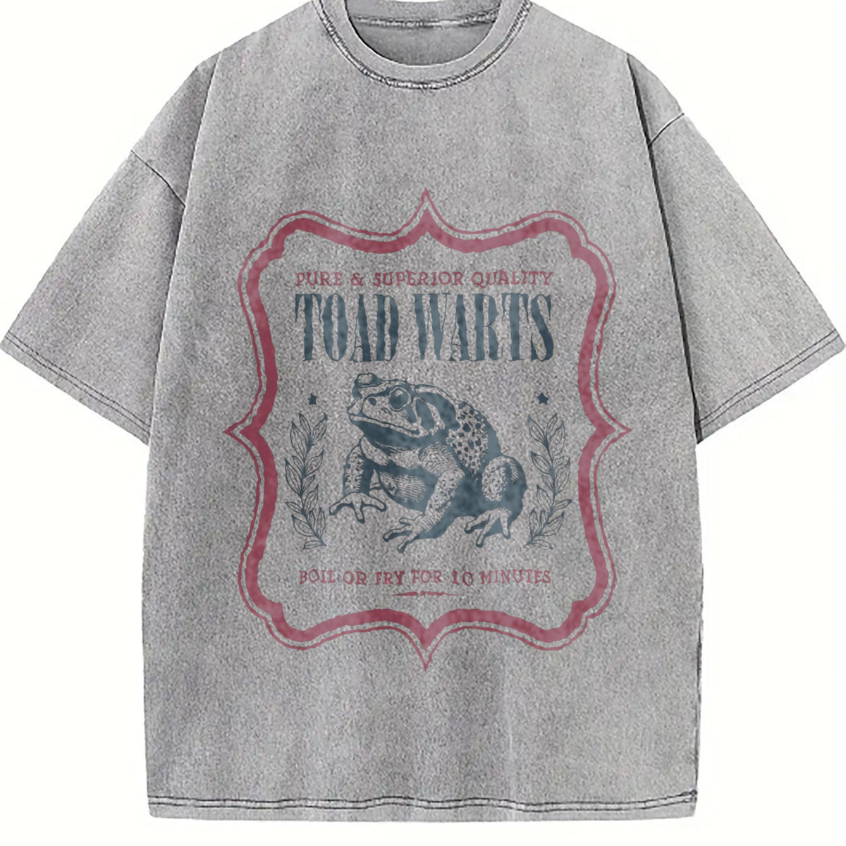 Funny Toad Warts Label 90s Vintage Washed T-Shirt product image 5
