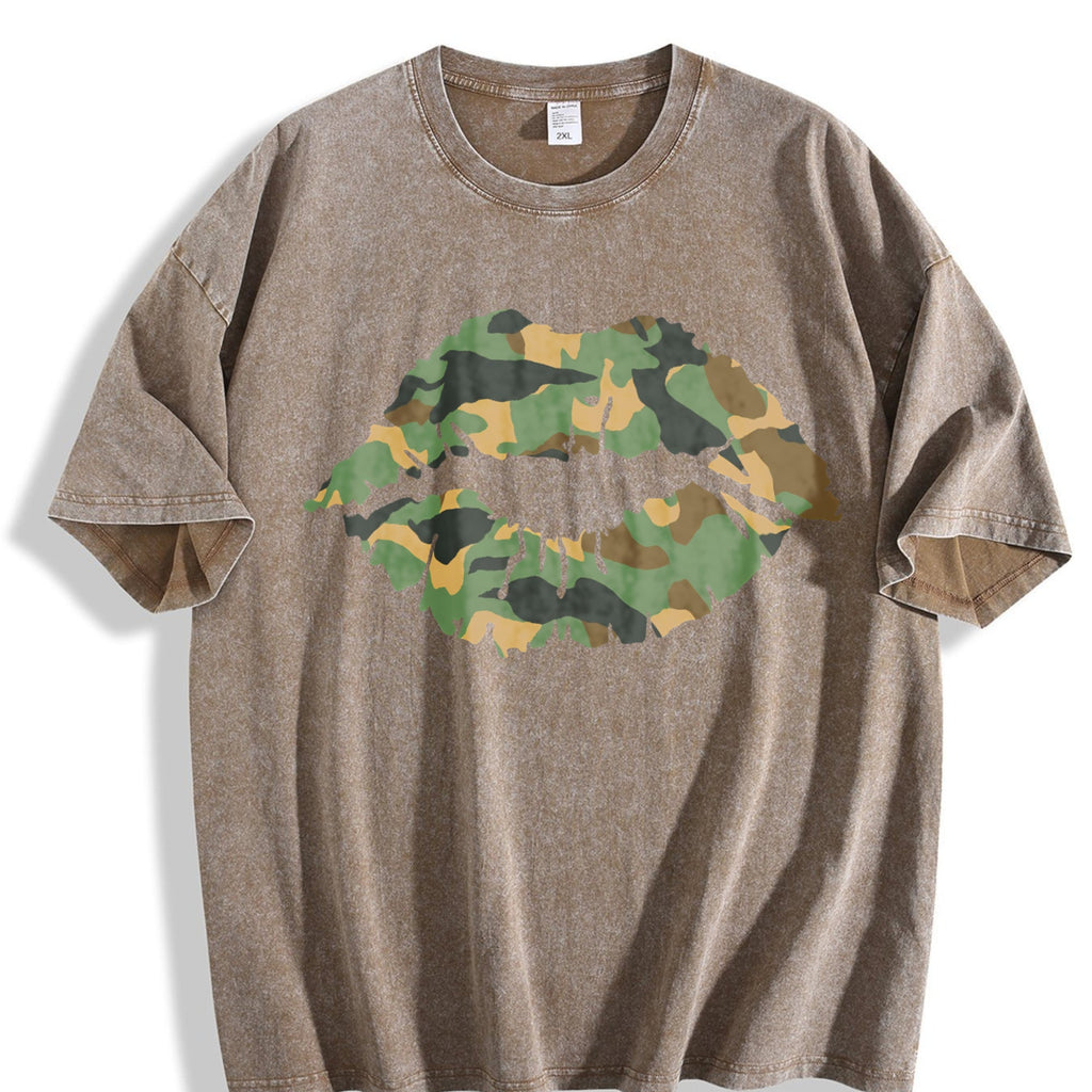 Camo Lip Vintage Washed T-Shirt product image 3