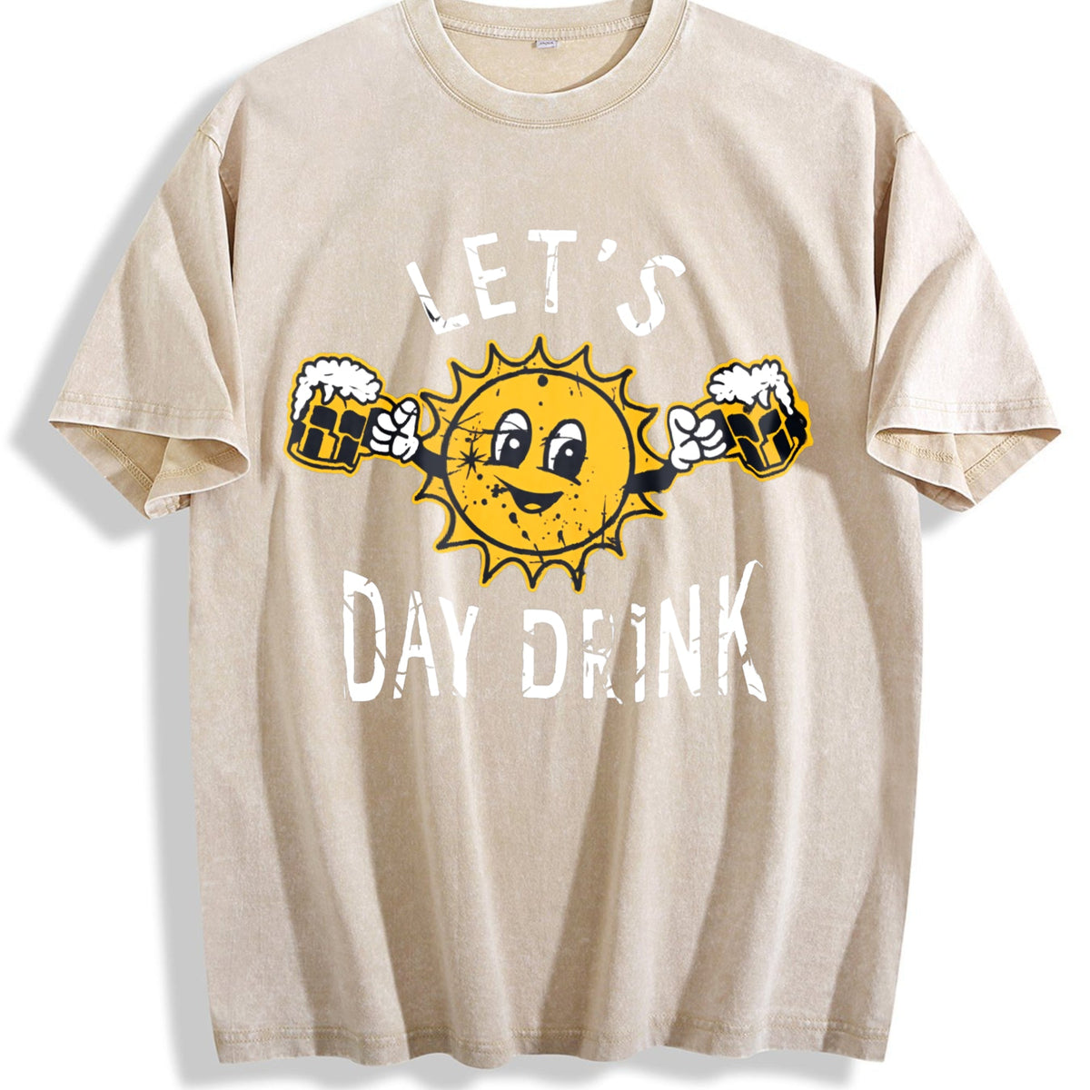 Lets Day Drink Funny Drunken Sunny Booze Drinking Vintage product image 1