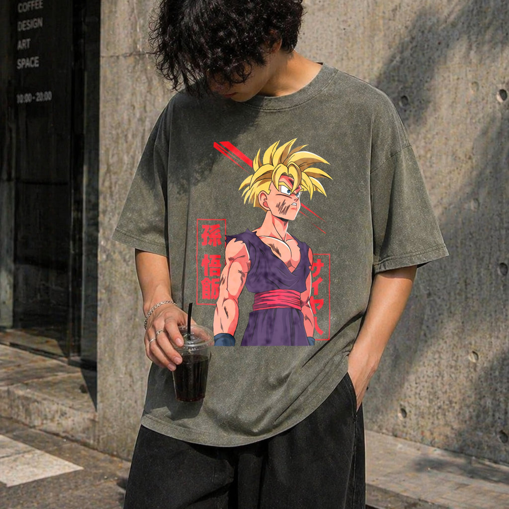 Super Saiyan Warrior Gohan Vintage Washed T-Shirt product image 11