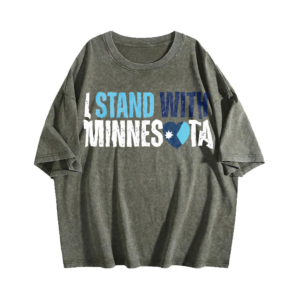I Stand With Minnesota Vintage Washed T-Shirt product image 4