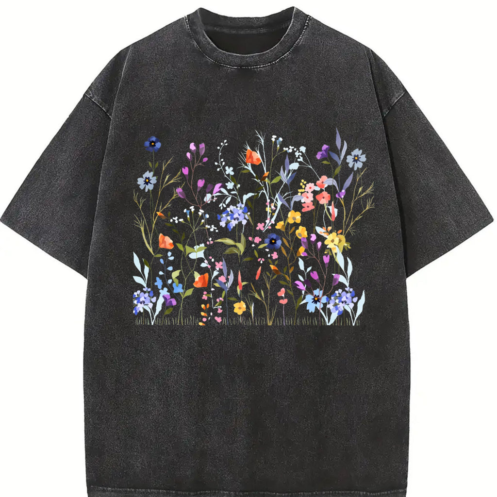 Pressed Flowers Vintage Washed T-Shirt product image 2