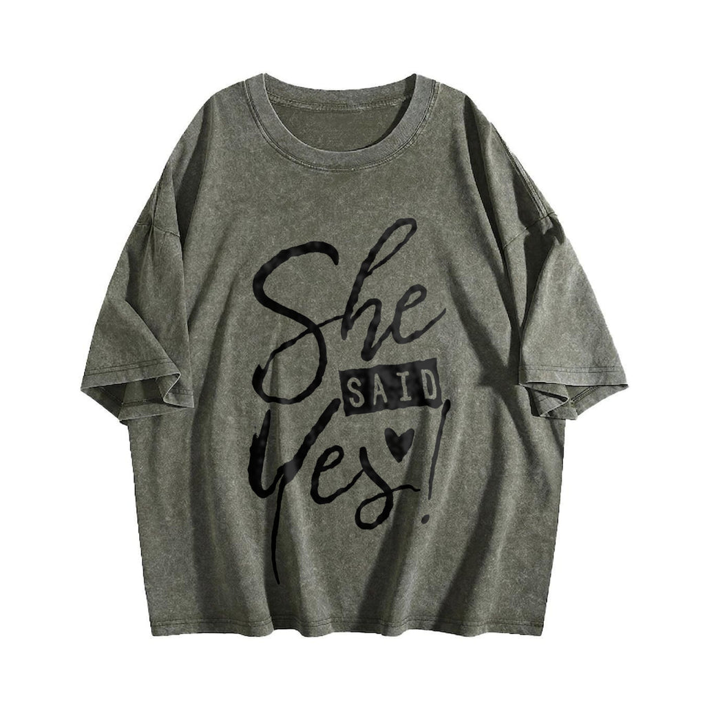 She Said Yes Engagement Bachelorette Party Vintage Washed product image 4