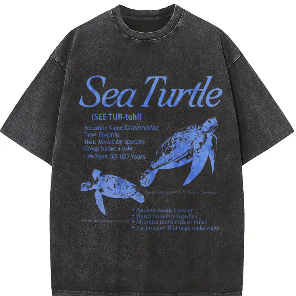 Sea Turtle 90s Vintage Washed T-Shirt product image 2