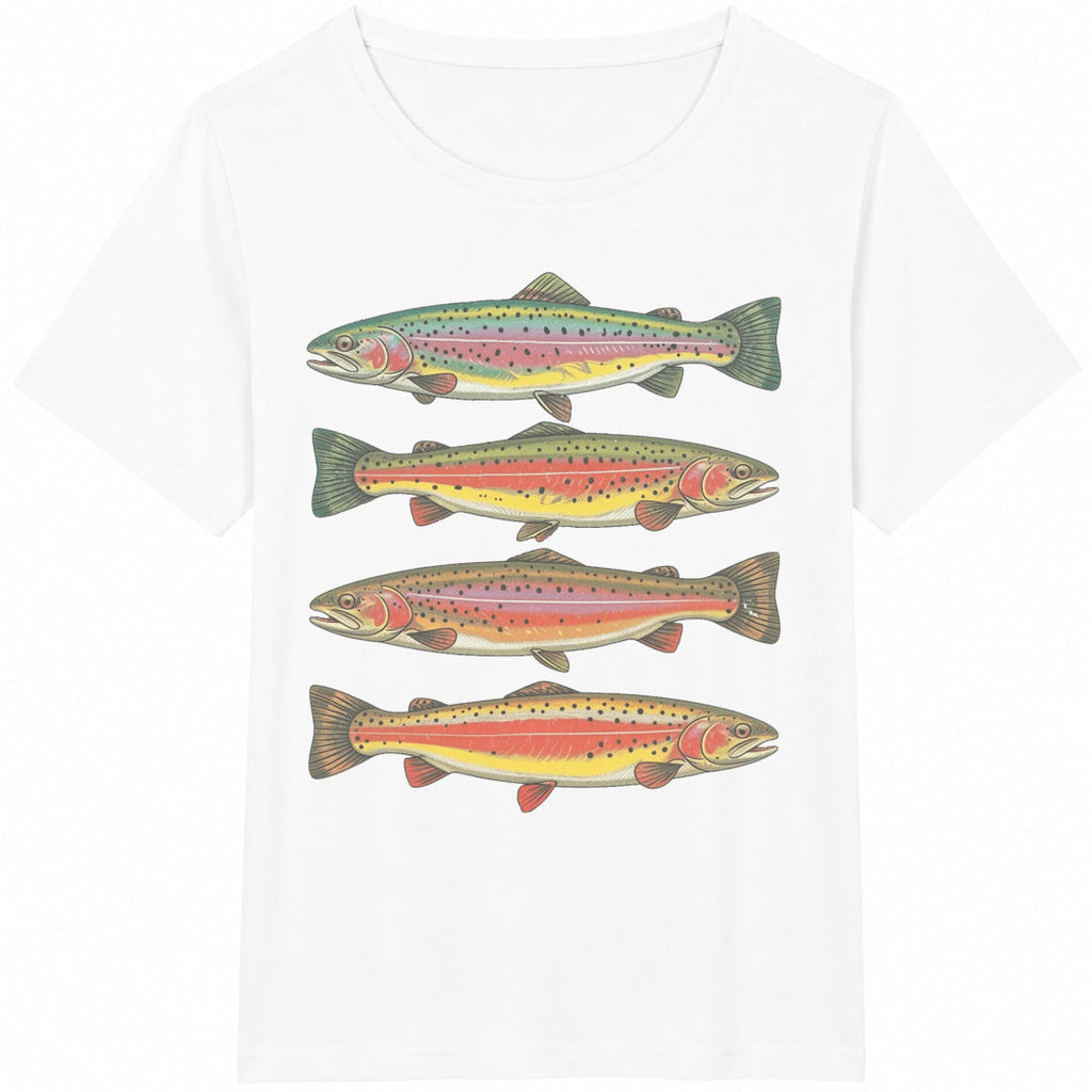 Rainbow Trout Fishing Cotton T-Shirt product image 2