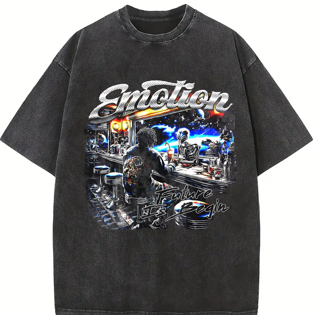 Emotion Future Begin Alien Skeleton Bar Vintage Washed product image 2